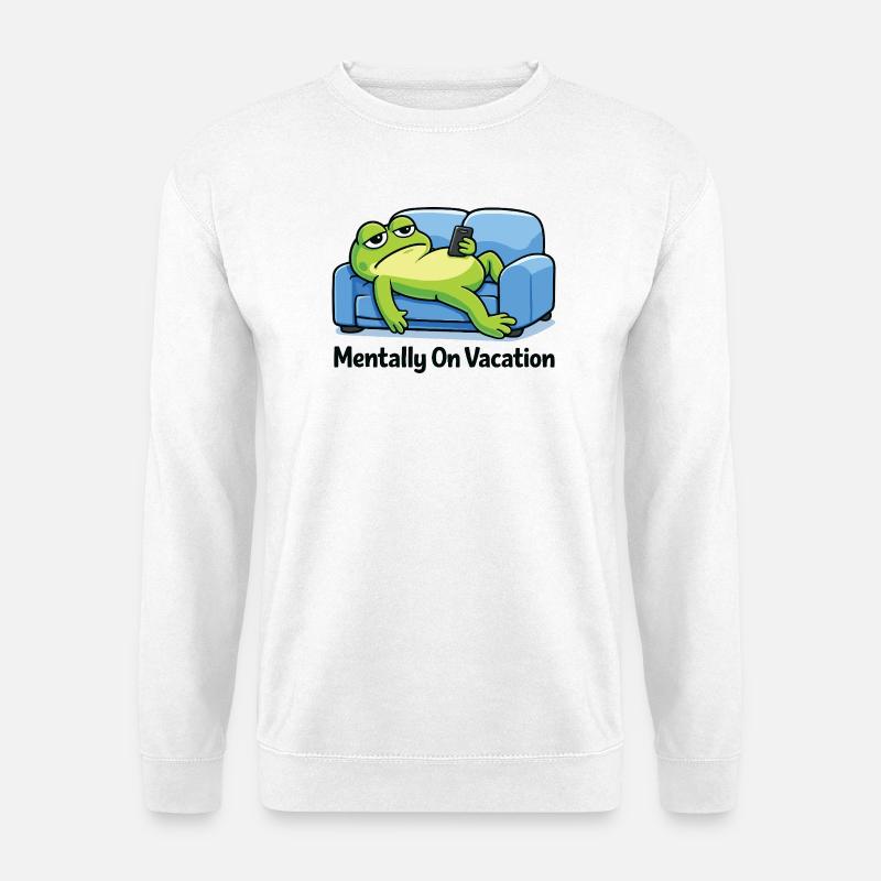 Lustiges Frosch-Meme - Unisex Pullover - Weiß