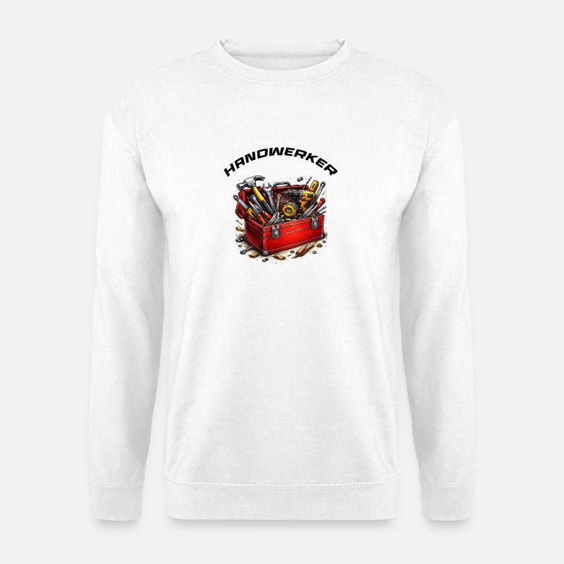 Hand Window Toolbox Cartoon - Unisex Sweatshirt - white