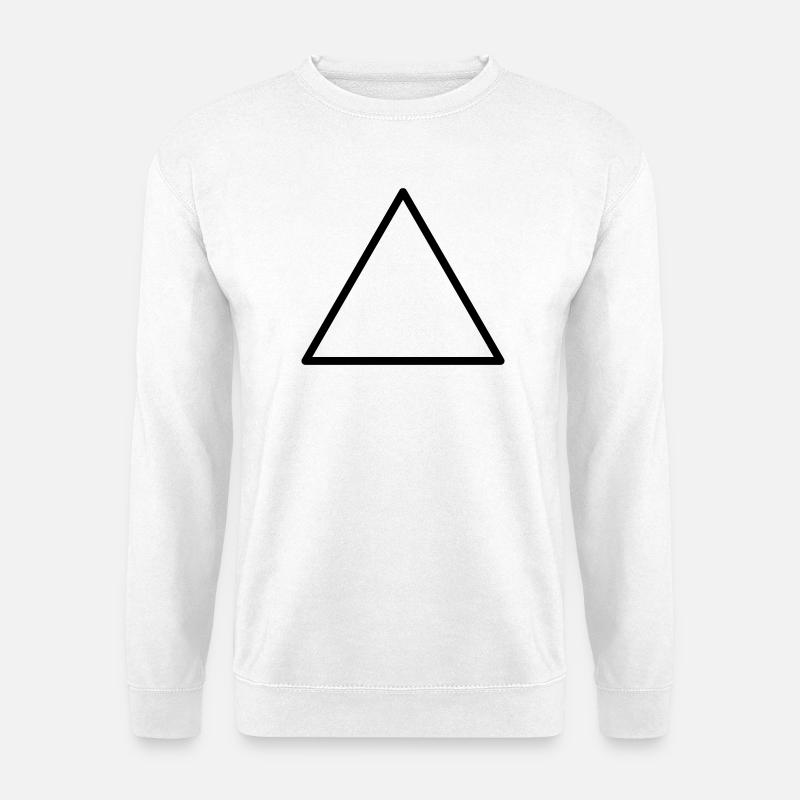 Triangle - Unisex Sweatshirt - white