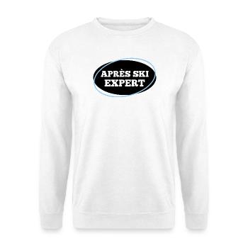 Après-Ski Expert – Party Skier Saying - Unisex Sweatshirt - white - Front