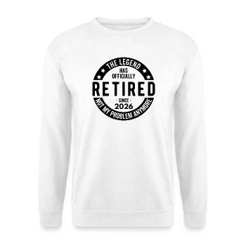 The Legend Has Officially Retired Since 2026 - Unisex Sweatshirt - white - Front
