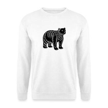 Ours polaire - Sweat-shirt Unisexe - blanc - Devant