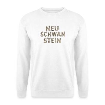 Nouvelles lettres de pierre de Schwanstein - Sweat-shirt Unisexe - blanc - Devant