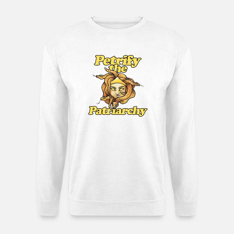Versteinert das Patriarchat - Unisex Pullover - Weiß