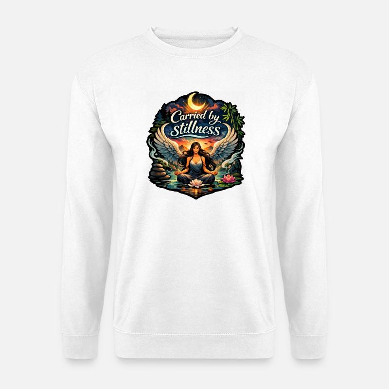 Getragen von der Stille - Unisex Pullover - Weiß
