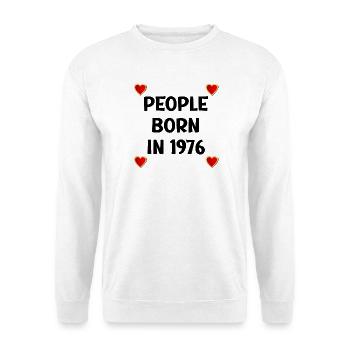 Herzlichen Glückwunsch zum 50. Geburtstag 1976 - Unisex Pullover - Weiß - Vorne
