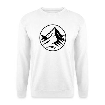 Mountain icon summit - Unisex Sweatshirt - white - Front