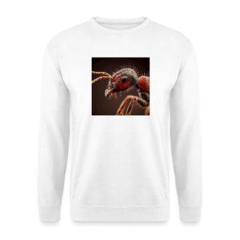 Ants Macro Realistic Wildlife Portrait - Unisex Sweatshirt - white - Front