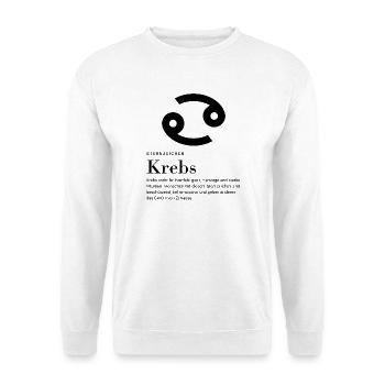 Signe du zodiaque Cancer - Sweat-shirt Unisexe - blanc - Devant