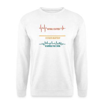 Heartbeat Variations Pressure - Unisex Sweatshirt - white - Front