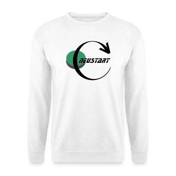 Green circle with black ribbon - Unisex Sweatshirt - white - Front