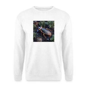 Wood cockroach in detail – Realistic insect macro - Unisex Sweatshirt - white - Front