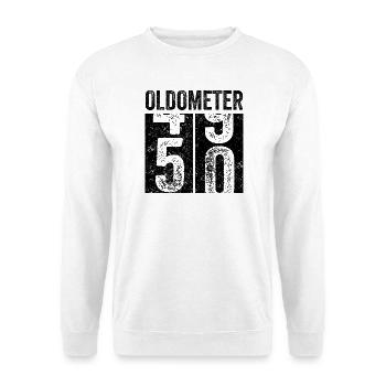 Oldometer 50 Vintage Birthday - Unisex Sweatshirt - white - Front