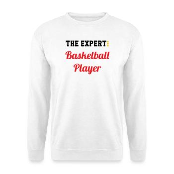 The Basketball Expert - Unisex Sweatshirt - white - Front