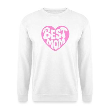 Beste Mama Herzdesign - Unisex Pullover - Weiß - Vorne
