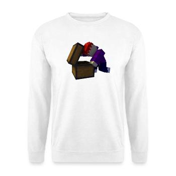 Voxel Treasure Chest Found - Unisex Sweatshirt - white - Front