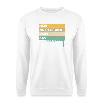 Profession: Music teacher - Unisex Sweatshirt - white - Front