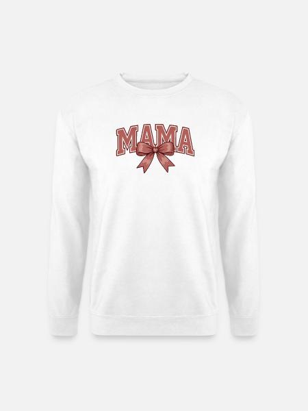 Mama Schleife – Süßes Mama Statement Design - Unisex Pullover - Weiß