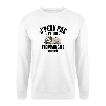 laziness, fatigue, rest - Unisex Sweatshirt - white - Front