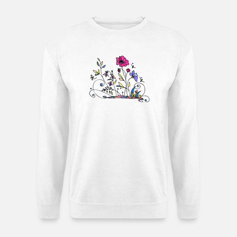 Flowers - Unisex Sweatshirt - white