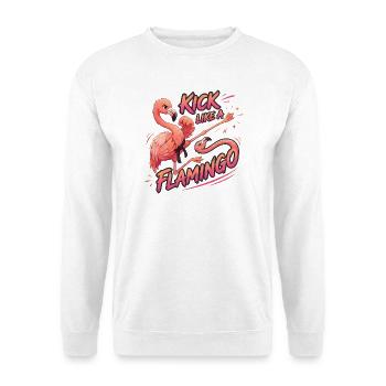 Les proverbes du karaté des Flamants roses donnent des coups de pied comme un flamant rose - Sweat-shirt Unisexe - blanc - Devant