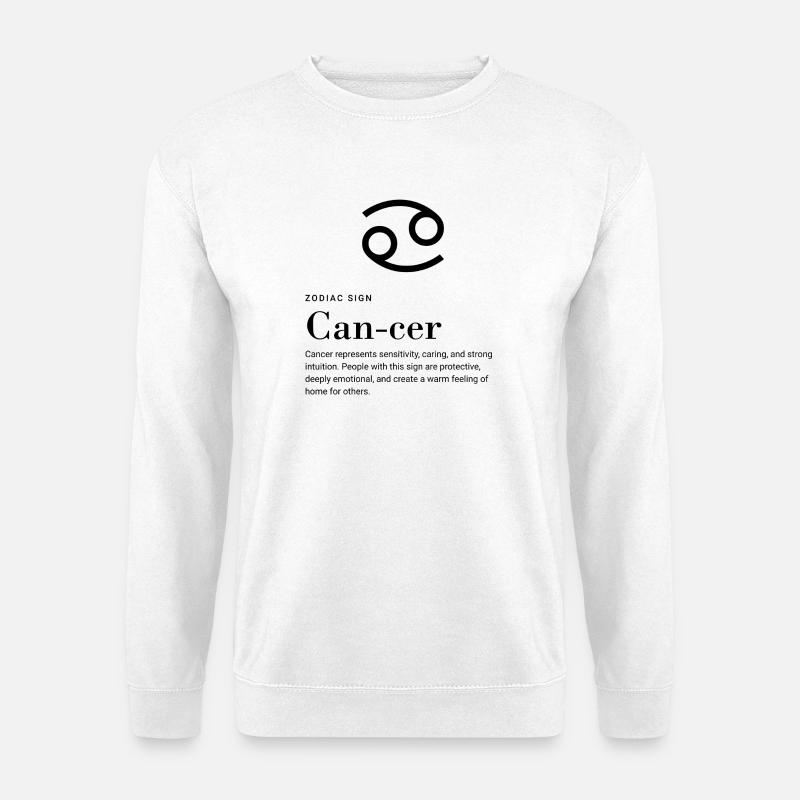 Cancer - Zodiac Sign - Unisex Pullover - Weiß