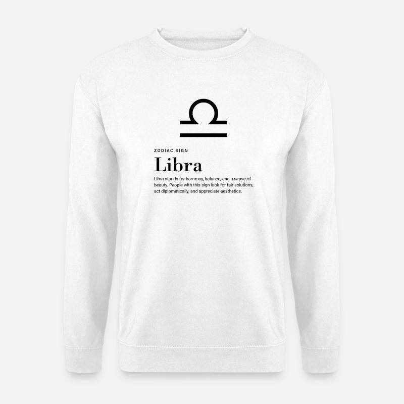 Libra - Zodiac sign - Unisex Pullover - Weiß