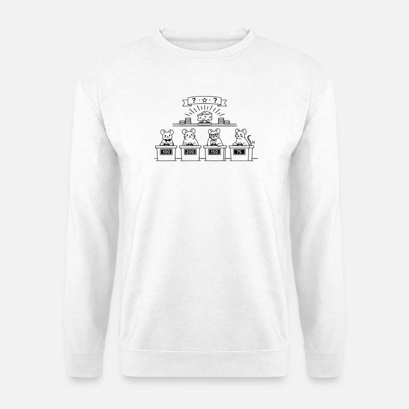 mice show quiz - Unisex Pullover - Weiß