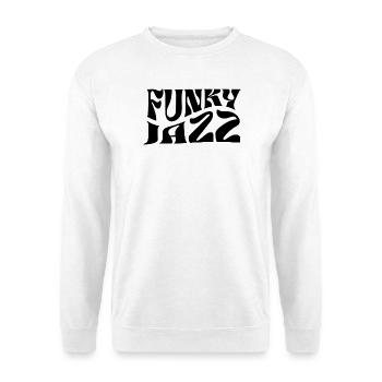 Funky Jazz music logo design - Unisex Sweatshirt - white - Front