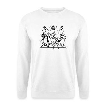 Dancing Party Dogs Kids Disco - Sweat-shirt Unisexe - blanc - Devant