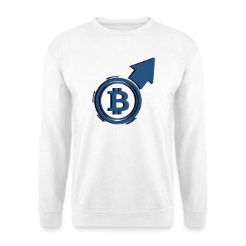 Bitcoin Bull Run Arrow To The Moon - Unisex Sweatshirt - white - Front