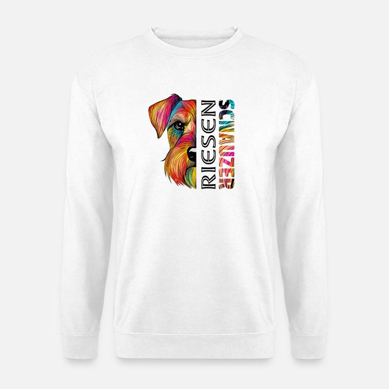 Schnauzer - Unisex Pullover - Weiß