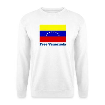 Venezuela, liberté, Caracas, Amérique du sud - Sweat-shirt Unisexe - blanc - Devant