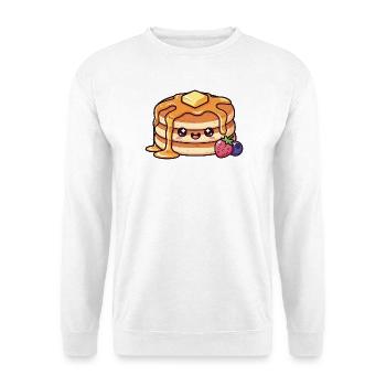 Kawaii Syrup Pancake with Berry - Unisex Sweatshirt - white - Front