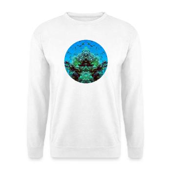 Créatures aquatiques en rouge - Sweat-shirt Unisexe - blanc - Devant