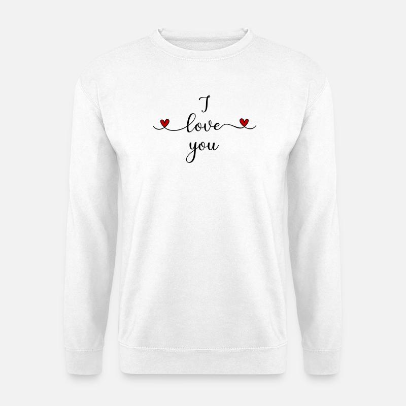 Ich liebe Dich - Unisex Pullover - Weiß