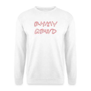 OHMY_GOWD - Unisex Pullover - Weiß - Vorne - Alina (178cm) & Michal (187cm)