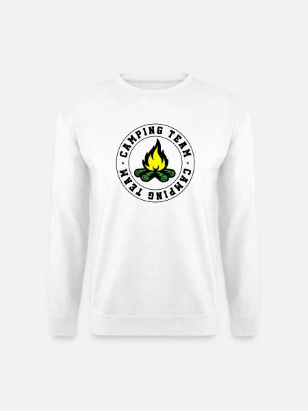 Camping Team Lagerfeuer - Unisex Pullover - Weiß