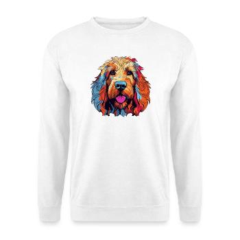 Colorful Dog Portrait - Unisex Sweatshirt - white - Front