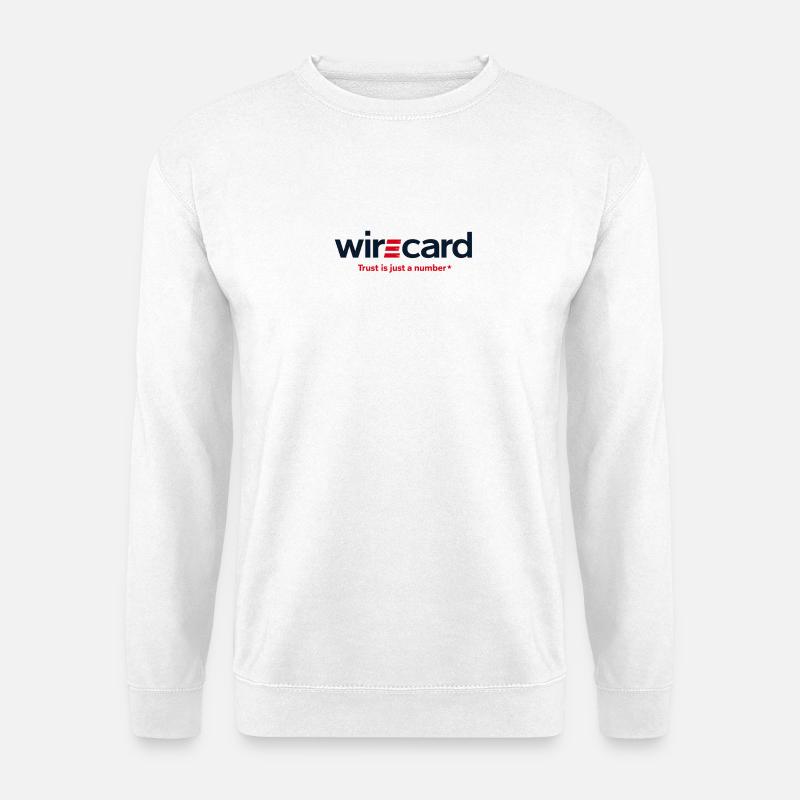 Devise de la satire de WireCard - Sweat-shirt Unisexe - blanc