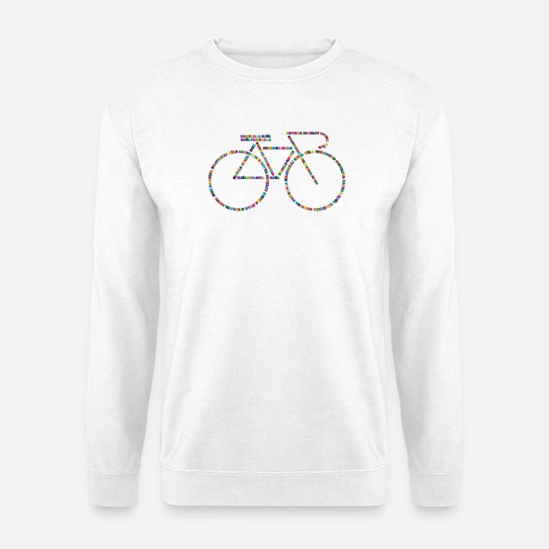 Fahrradsprachen V1 - Unisex Pullover - Weiß