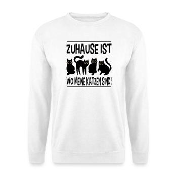 Cadeau de maman chat propriétaire de chat - Sweat-shirt Unisexe - blanc - Devant