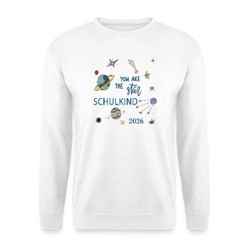  Schulkind 2026 - Unisex Pullover - Weiß - Vorne
