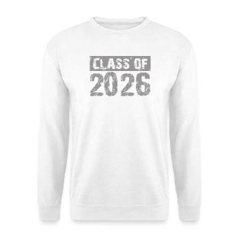 Abschlussjahrgang 2026 Class of - Schüler Student - Unisex Pullover - Weiß - Vorne