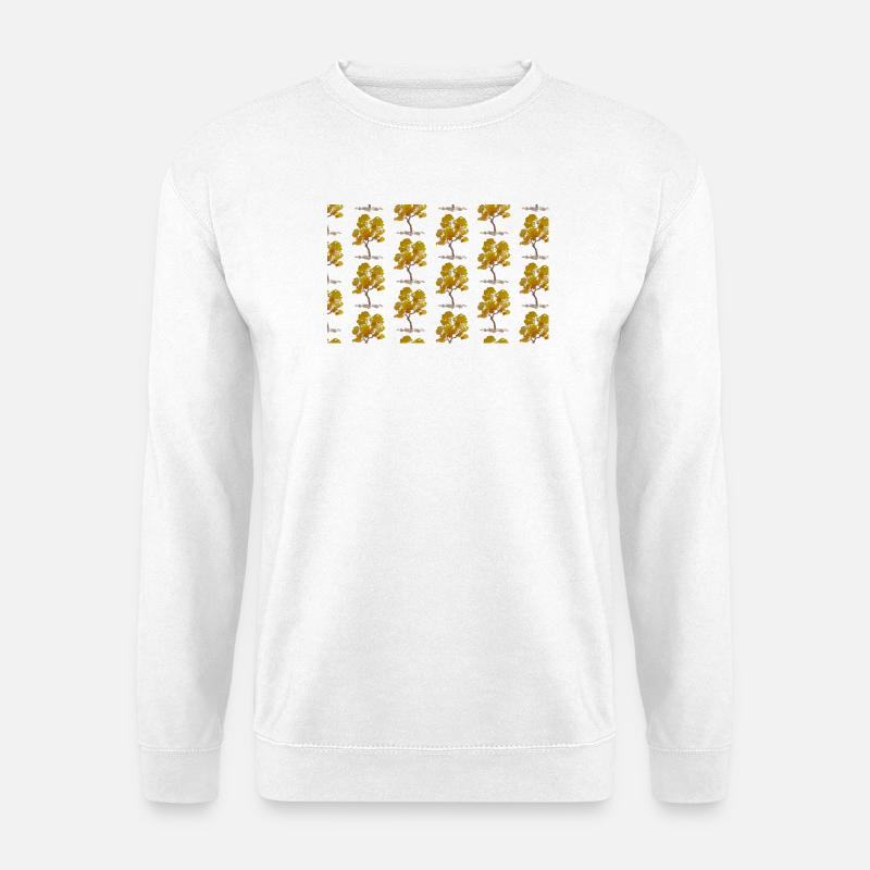Herbstbaummuster - Unisex Pullover - Weiß