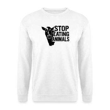 Arrête la souffrance animale : pas de viande - Sweat-shirt Unisexe - blanc - Devant