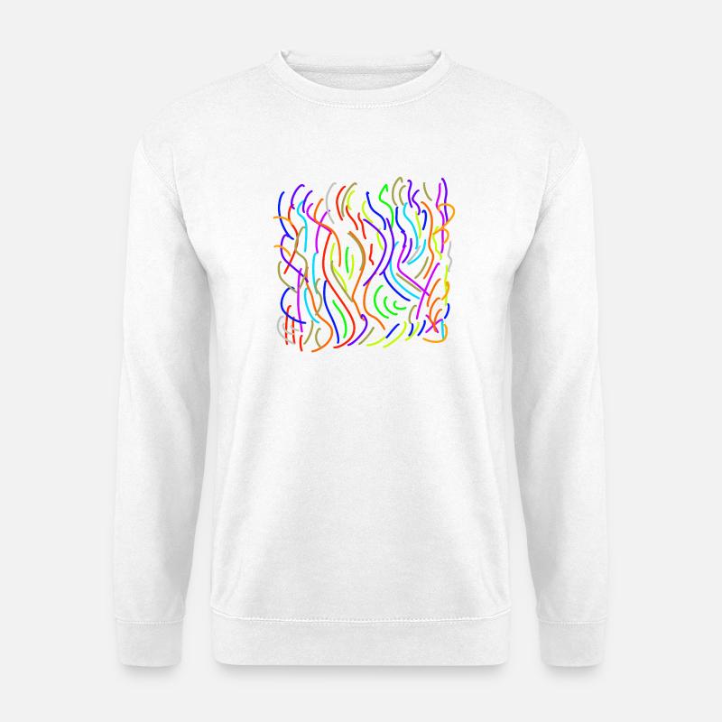 Colour flows on nothing - Unisex Sweatshirt - white