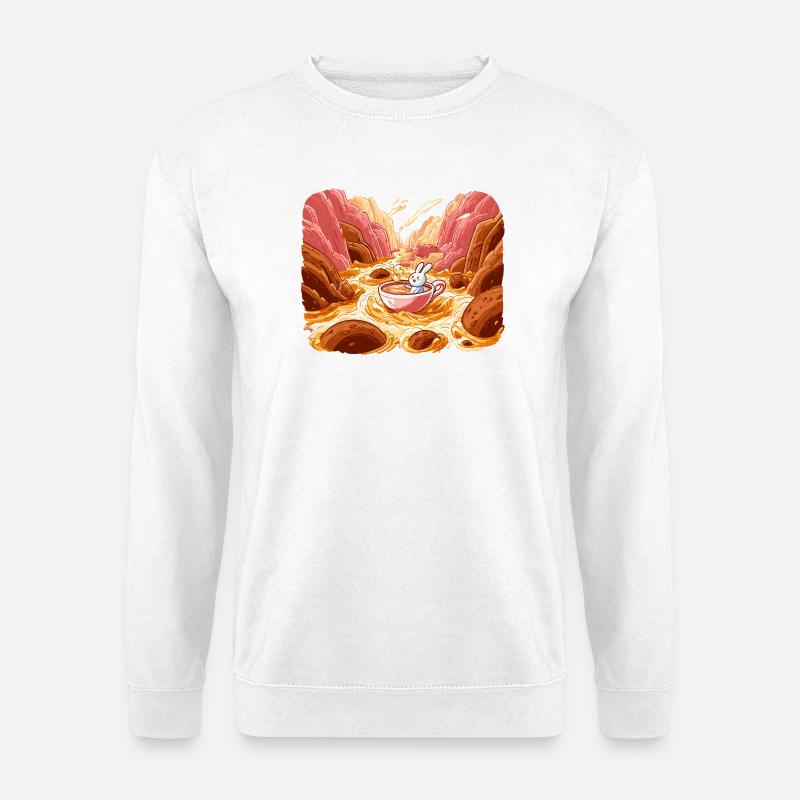 Kuscheltee im Lava-Tal - Unisex Pullover - Weiß