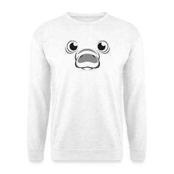 Niedliches Seekutt-Gesicht Meerestier-Kinderkostüm - Unisex Pullover - Weiß - Vorne