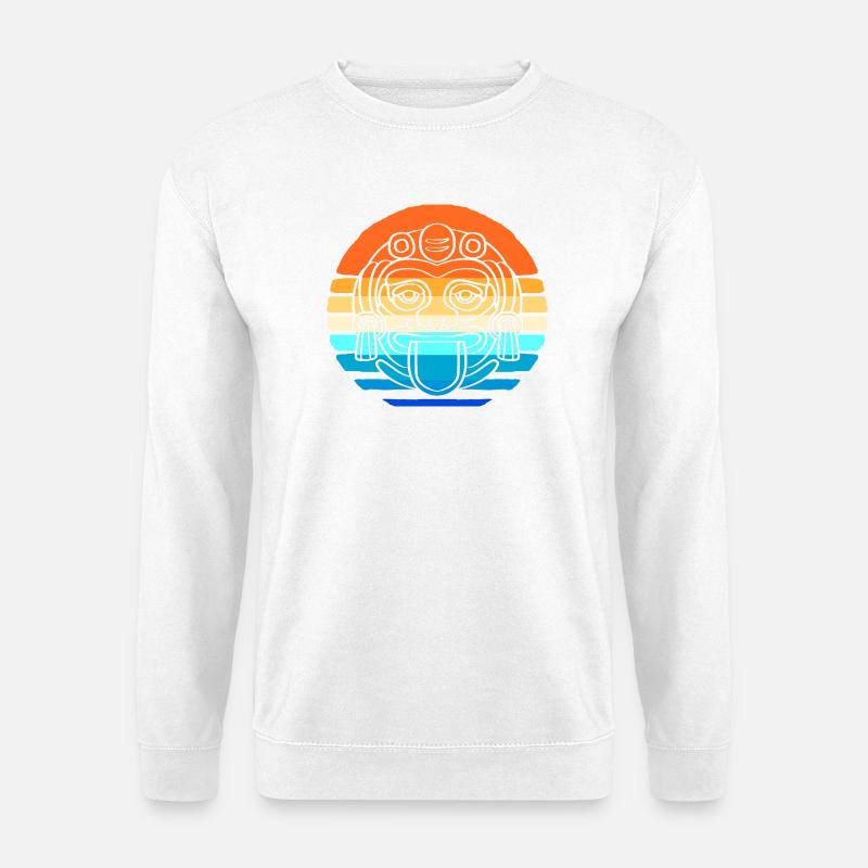 Inka Maya kalender aztec - Unisex Pullover - Weiß